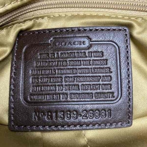 Coach w/COA Madison Eastwest Tote in Zebra Print Fabric - Picture 9 of 14